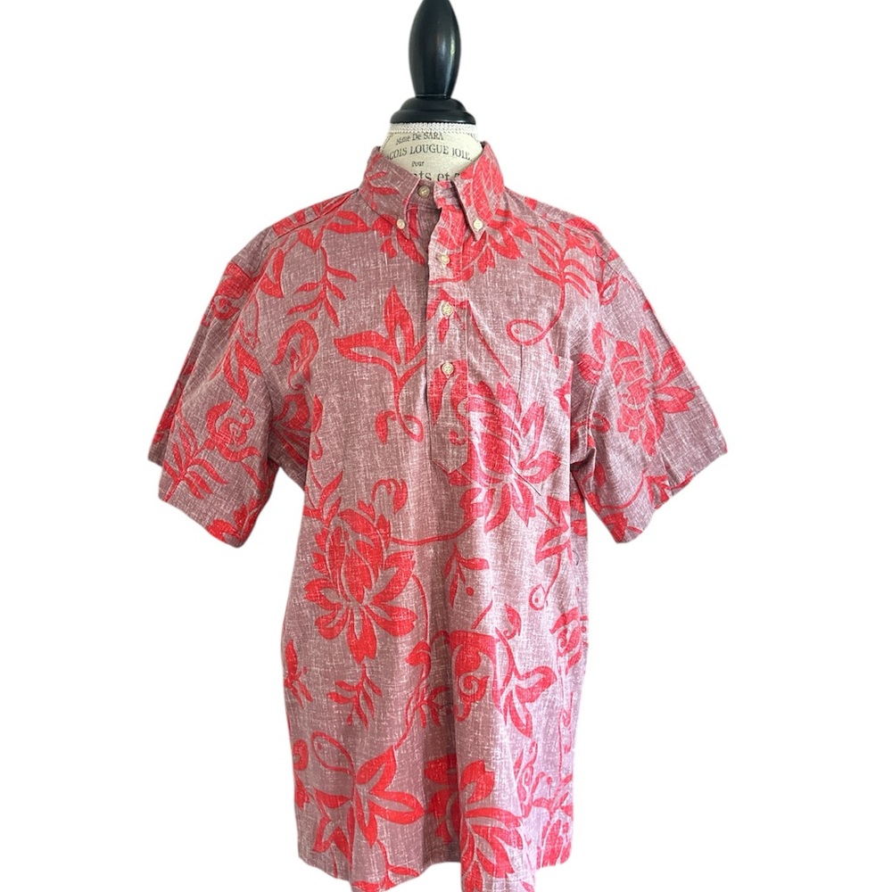 Reyn spooner Alfred Shaheen Red Floral Men's Shirt